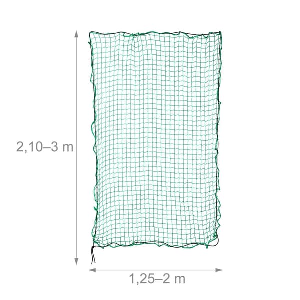 Grönt släpvagnsnät 2,3 x 3,5 m