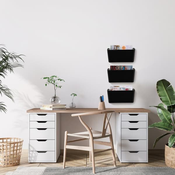 Veggsett for avisholder med 3 stk