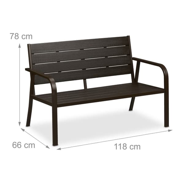 Hagebenk med sittepute