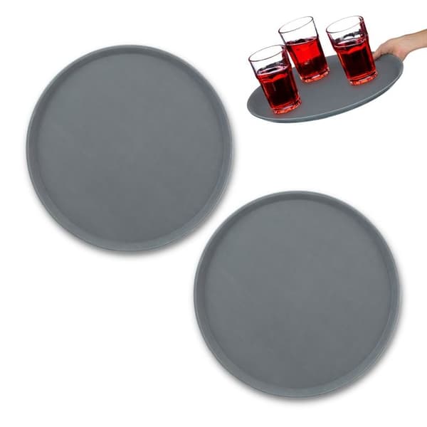 Rundt serveringsbrett 2-pakning 45 cm