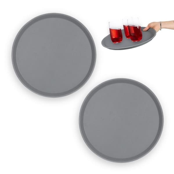 Rundt serveringsbrett 2-pakning 35 cm