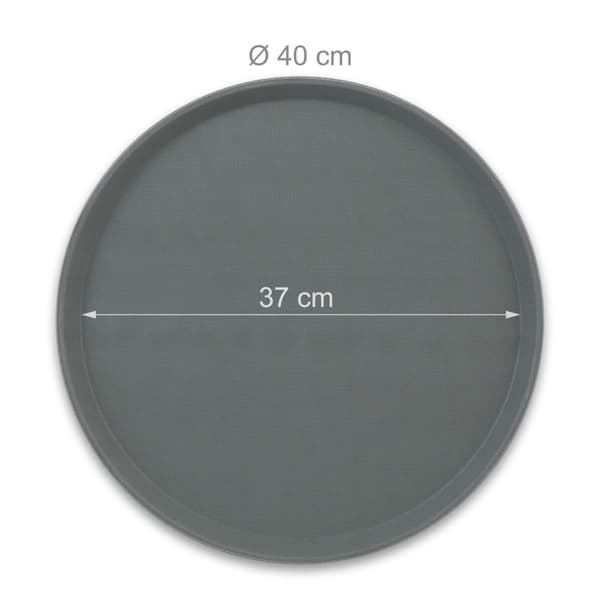 Rundt serveringsbrett 2-pakning 40 cm