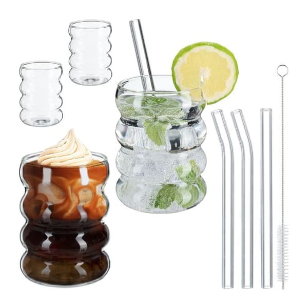 Dricksglas i vågform 4-pack