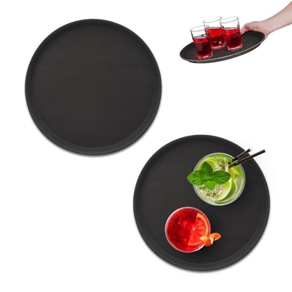 Serveringsbrett 2-pakning i sort