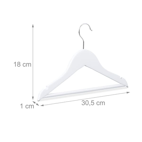 Kleshengere i tre for barn, 30-pakning