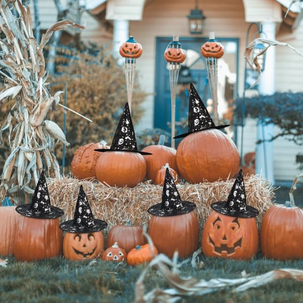 Hex-hatut Halloween-kuvioilla 6 kpl