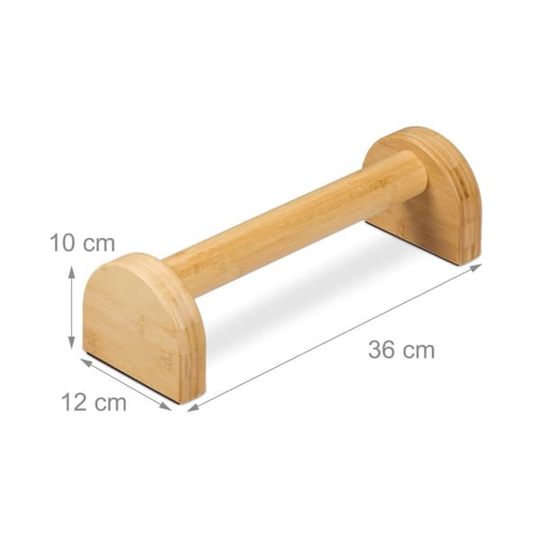 Push-up kädensijat bambusta 2 kpl