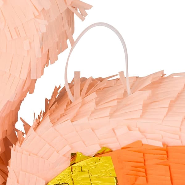 Pinata flamingo med kølle og maske