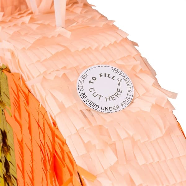 Pinata flamingo med kølle og maske