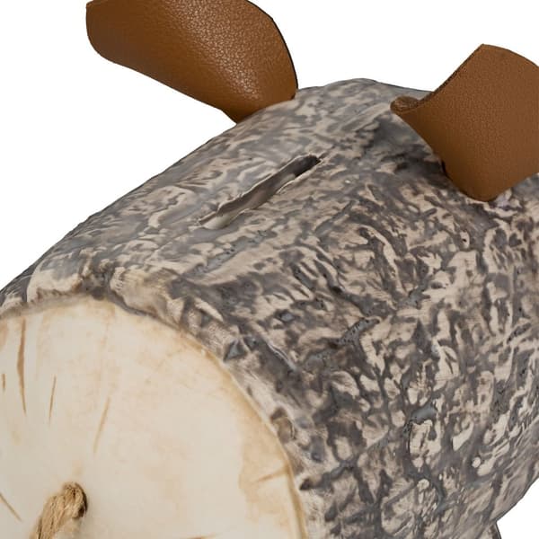 Sparegris med bark