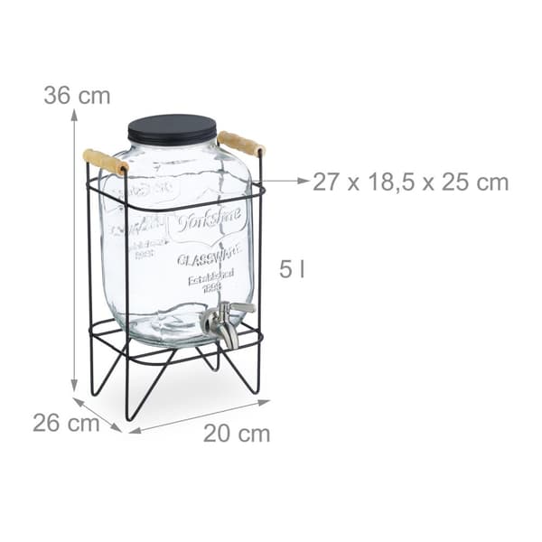 Drikkedispenser med stativ 5 L