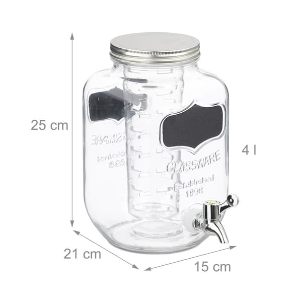 Drikkedispenser med fruktinnsats 4 L