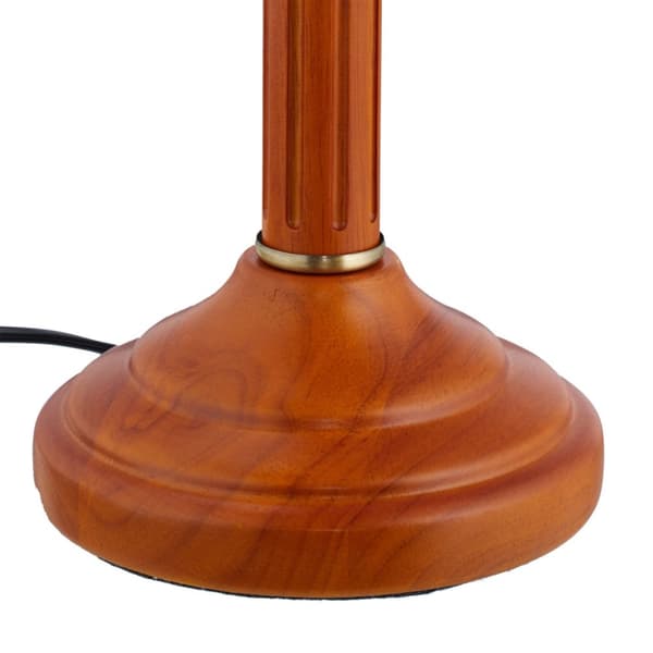 Bordlampe i beige i antik stil