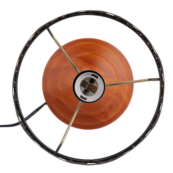 Bordlampe i beige i antik stil