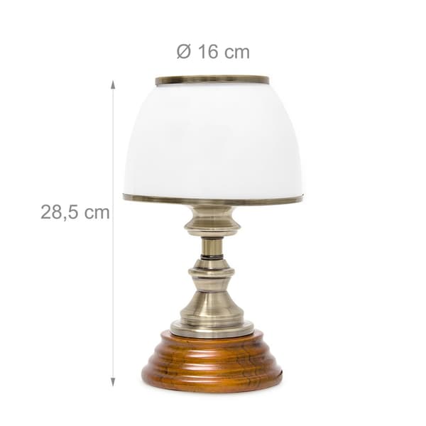Bordslampa Glasskärm Klassisk