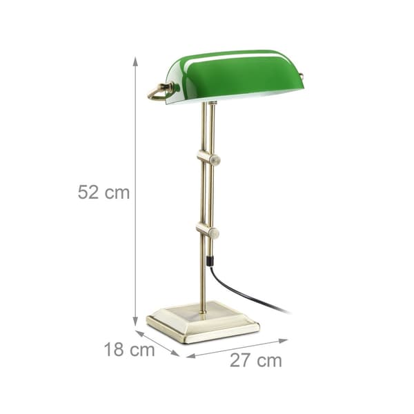 Grønn banker lampe