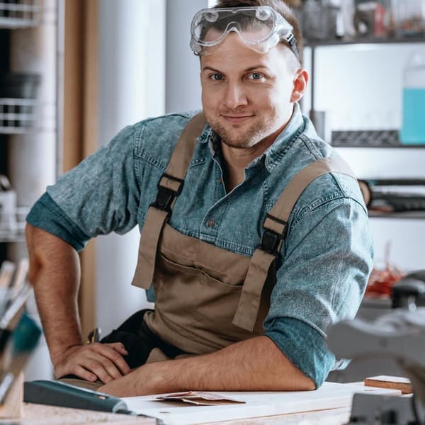 Arbejdsbuk stål, sæt af 2