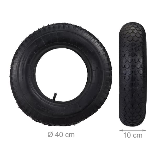 Trillebørdæk 4.00-8" med slange