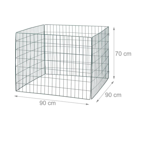 Kompostgitter i metall, 3-pakning