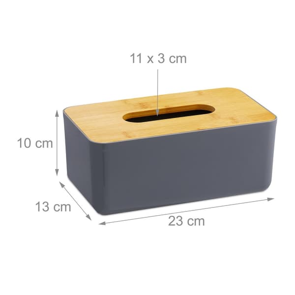 Tissue box med bambus låg