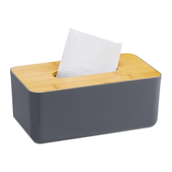 Tissue box med bambus låg