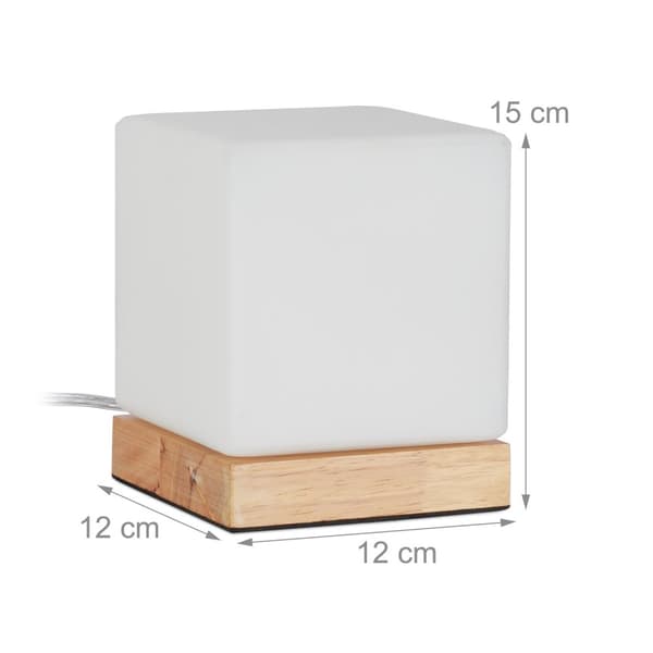 Bordslampa kubform