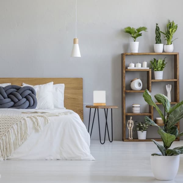 Bordslampa kubform