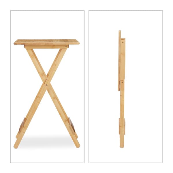 Hopfällbart bord i bambu
