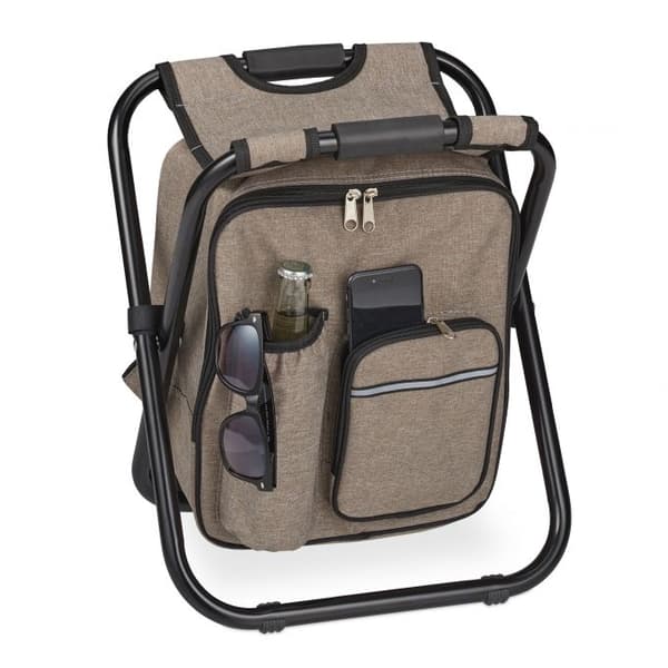 Campingstol hopfällbar beige
