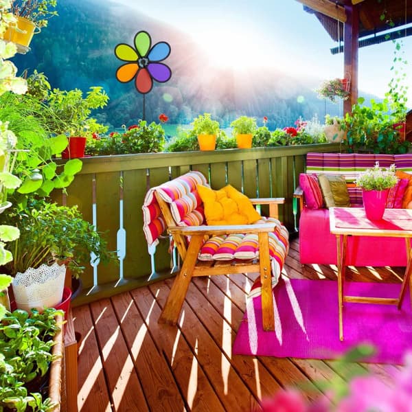 Vindspinner blomstersett med 2 stk