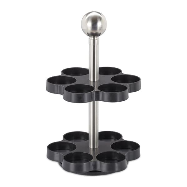 Krydderhylle med 12 glasskrukker