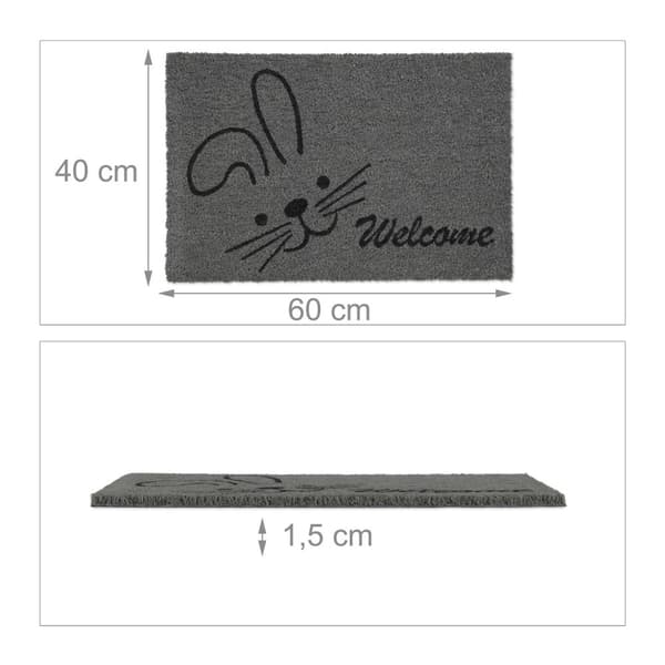 Dørmatte kokosfiber "Velkommen"