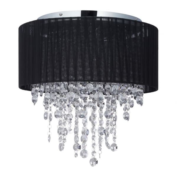 Loftslampe organza krystal sort