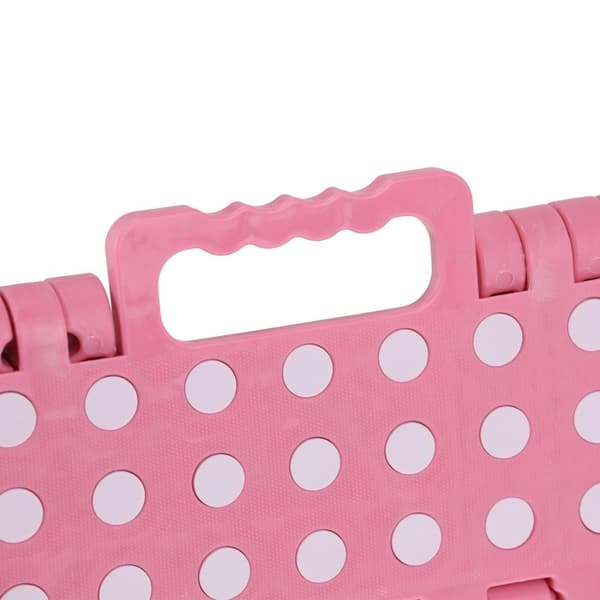 Kokoontaittuva jakkara M pinkki