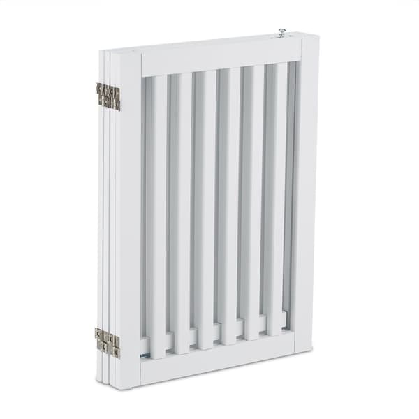Valkoinen turvaportti ovella 70 cm