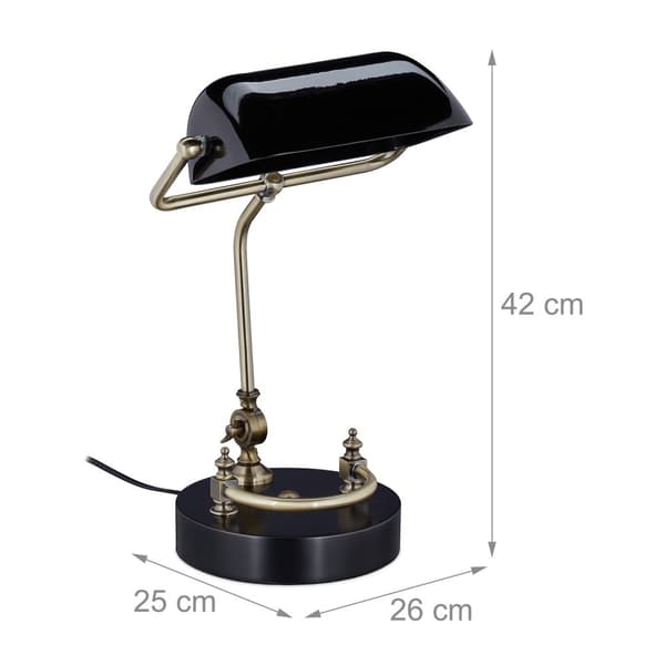 Sort banker lampe