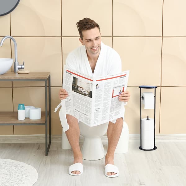 Toiletpapirholder med hylde