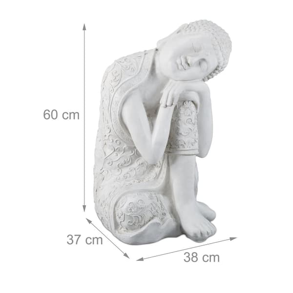 Hvilende Buddha Figur 60 cm