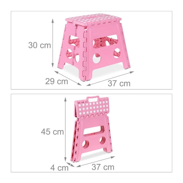 Sammenleggbar krakk L rosa