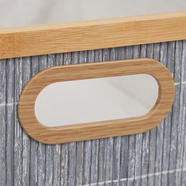 Förvaringskorgar bambu set om 3