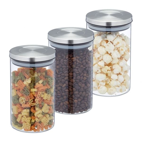 3 opbevaringsglas 800 ml