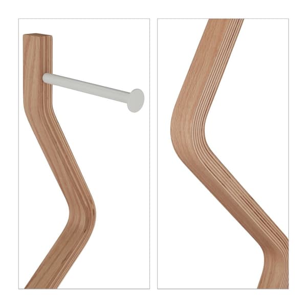 WC stol stål & træ look