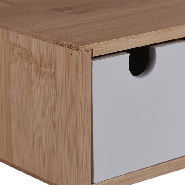 Lådbox i bambu & MDF 3 fack