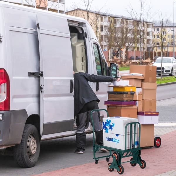 Säckbil trappklättrare grön