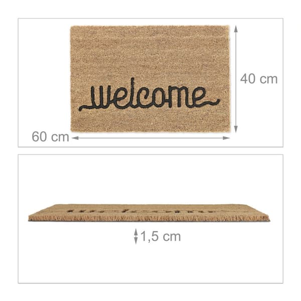 Dørmatte kokosfiber "Velkommen"