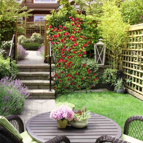 Trellis 220 cm sett med 2 grønne