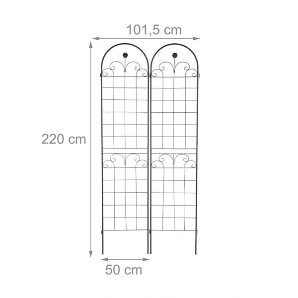 Säleikkö 220 cm 2 kpl mustia