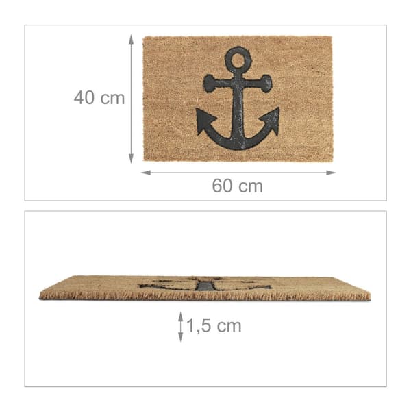 Dørmatte kokosfiberanker