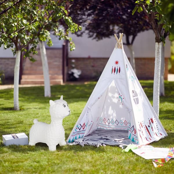 Bouncy Animal Llama i kremhvit