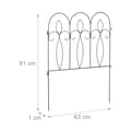 Miniatyrbilde 4 av 8: metall blomsterbed gjerde i 6 deler